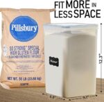 Flour Storage Container 2 PC [8.5L / 287 Oz] Extra Large Food Storage Containers with Lids - Image 3